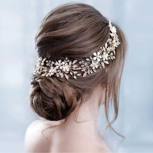 Wedding headband jewelry bride